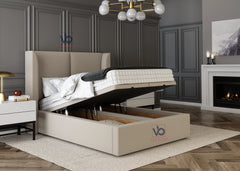 Nova 2Panel Ottoman Bed With Luxury Headboard Vizbeds