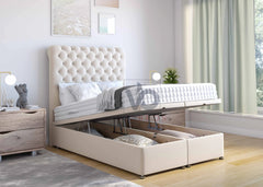 Royal Handmade Ottoman Storage Divan Bed with Free Luxury headboard Vizbeds