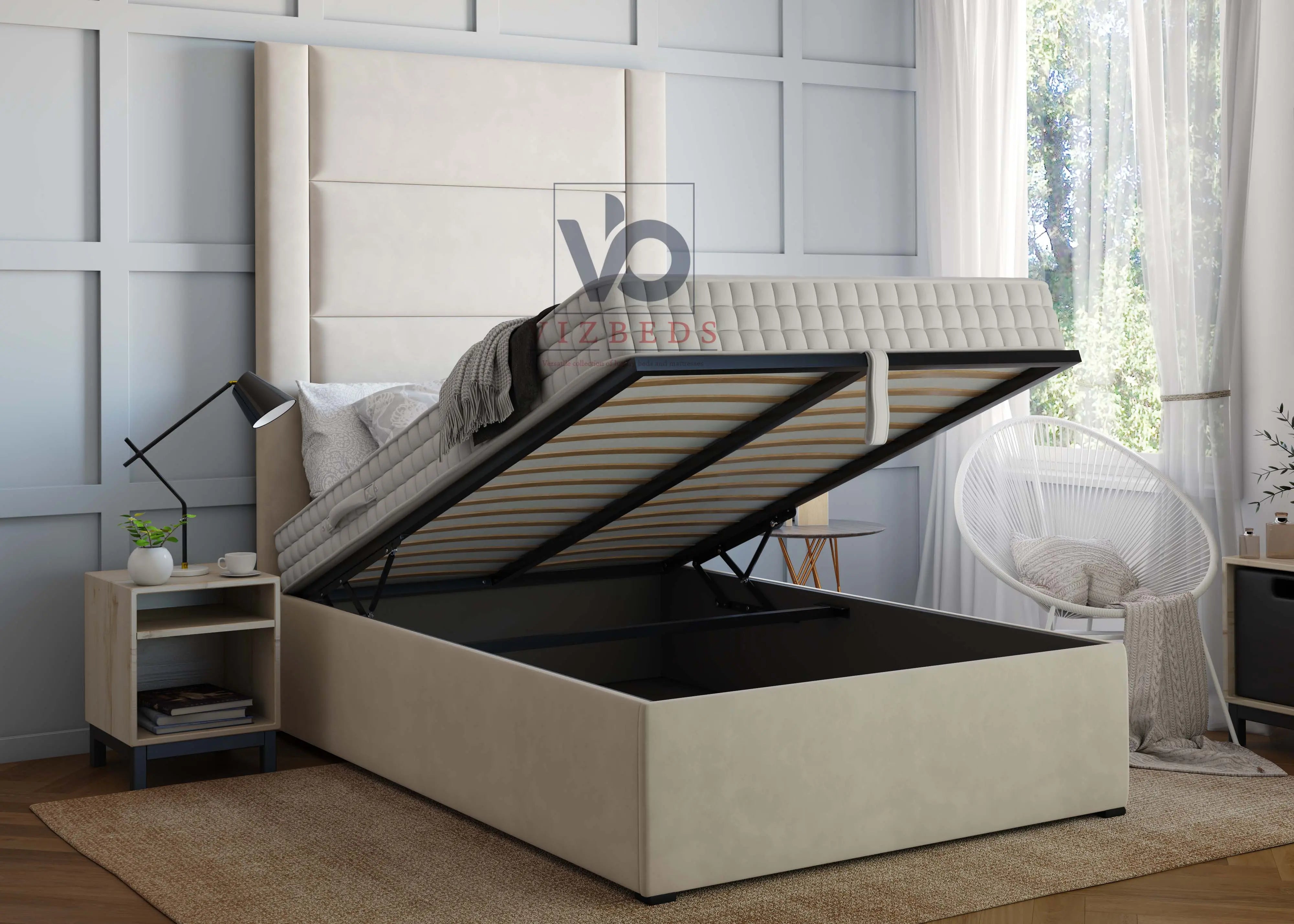 Simple Luxury Vizbeds Luxury Bed With Extended Headboard Vizbeds Simple Luxury Vizbeds Luxury Bed With Extended Headboard Vizbeds