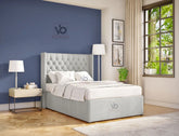 Murphy Upholstered Ottoman Bed Frame Vizbeds