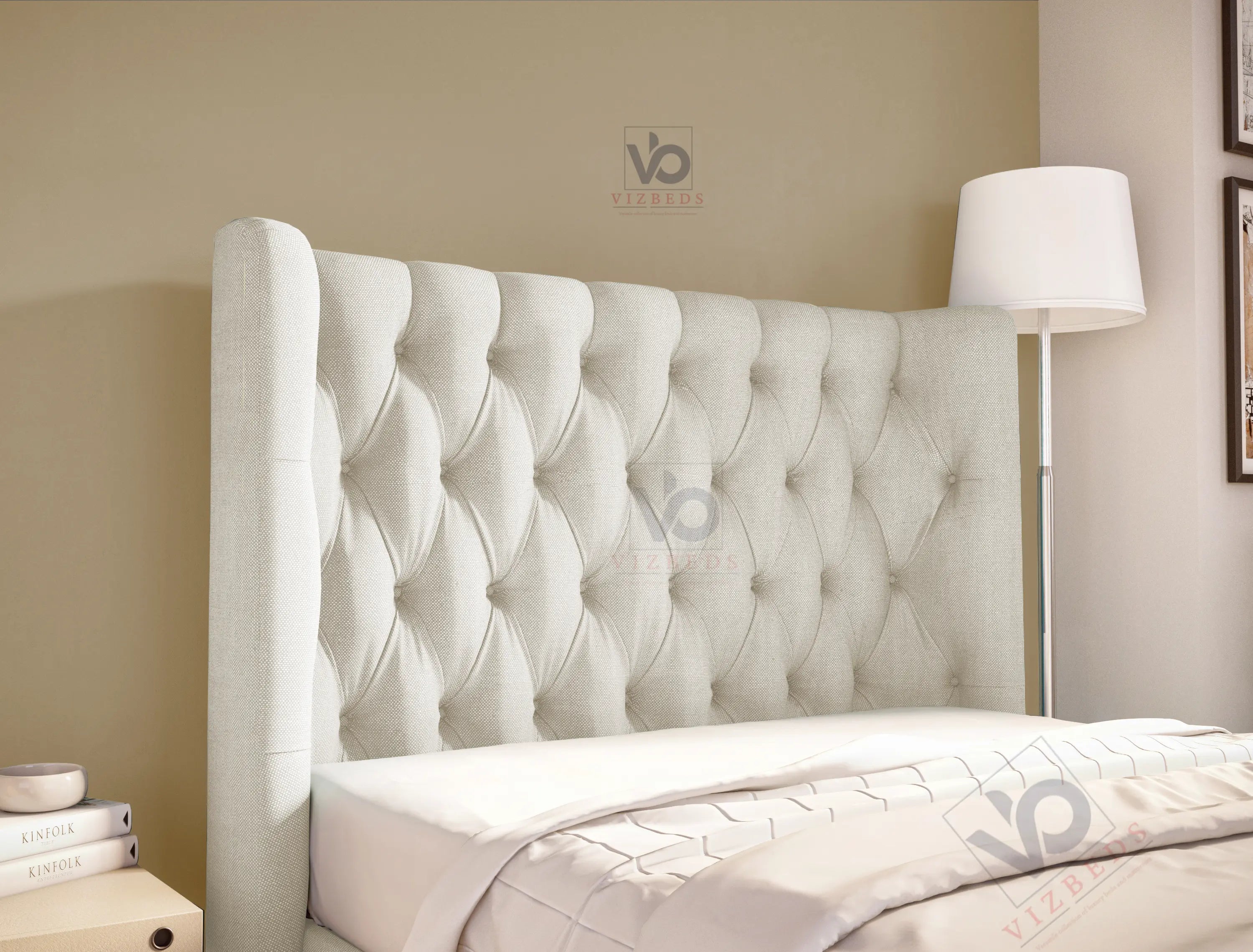 Hadley Winged Ottoman Bed Frame Vizbeds