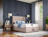 Milano Chesterfield Winged Storage Ottoman Divan Bed With Luxury Headboard Vizbeds