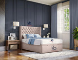 Milano Chesterfield Winged Storage Ottoman Divan Bed