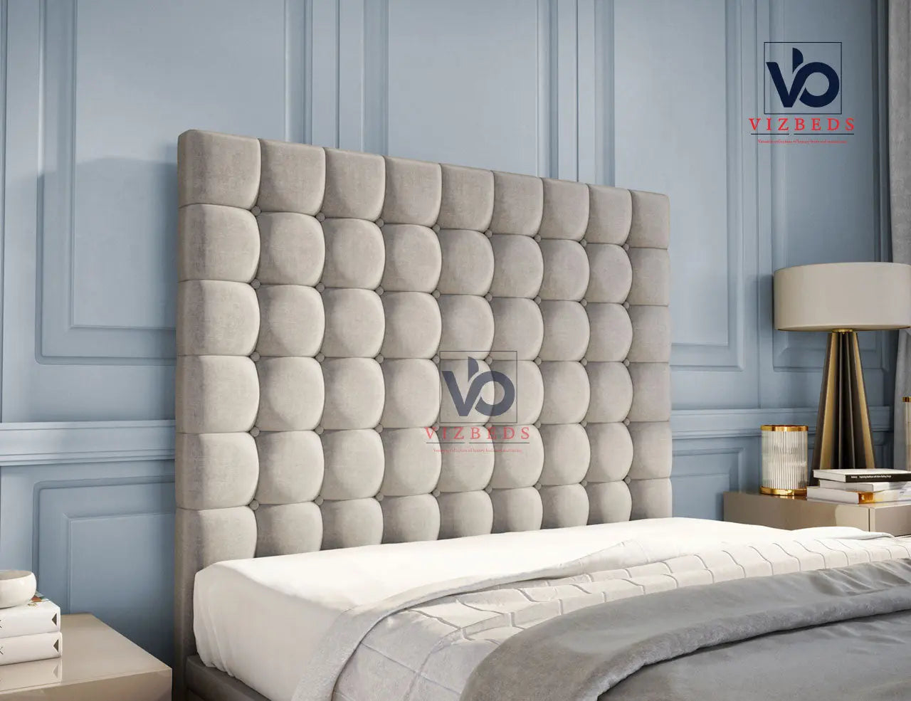 Serenity Ottoman Storage Divan Bed with Free Luxury headboard Vizbeds