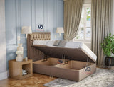 Opulent Chesterfield Ottoman Storage Divan Bed with Free Luxury  headboard Vizbeds