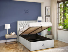 Murphy Upholstered Ottoman Bed Frame Vizbeds