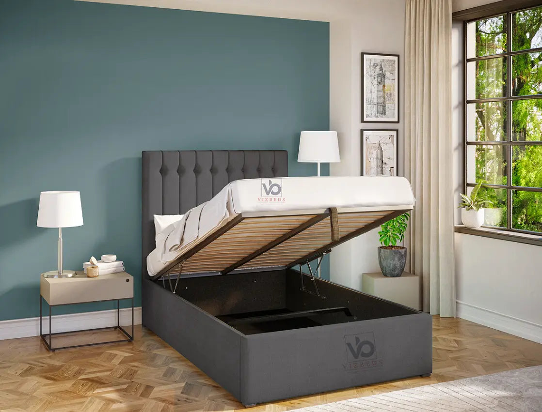 Kennedy Ottoman Upholstered Bed Frame Vizbeds Kennedy Ottoman Upholstered Bed Frame Vizbeds