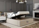 Nova Panel Ottoman  Bed With Luxury Headboard Vizbeds