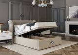 The Premium Malia Ottoman Divan  Bed With Luxury Headboard Vizbeds