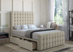 Luxury Serenity  Divan Bed Set With Luxury Headboard Vizbeds