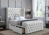The Sydney Divan Bed Set With Luxury Headboard Vizbeds