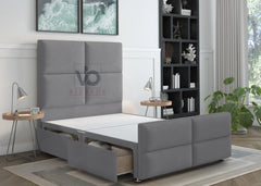 Luxury Orillia Divan Bed Set With Luxury Headboard Vizbeds