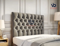 Salvia  Chesterfield Ottoman Storage Divan Bed With Luxury Headboard Vizbeds