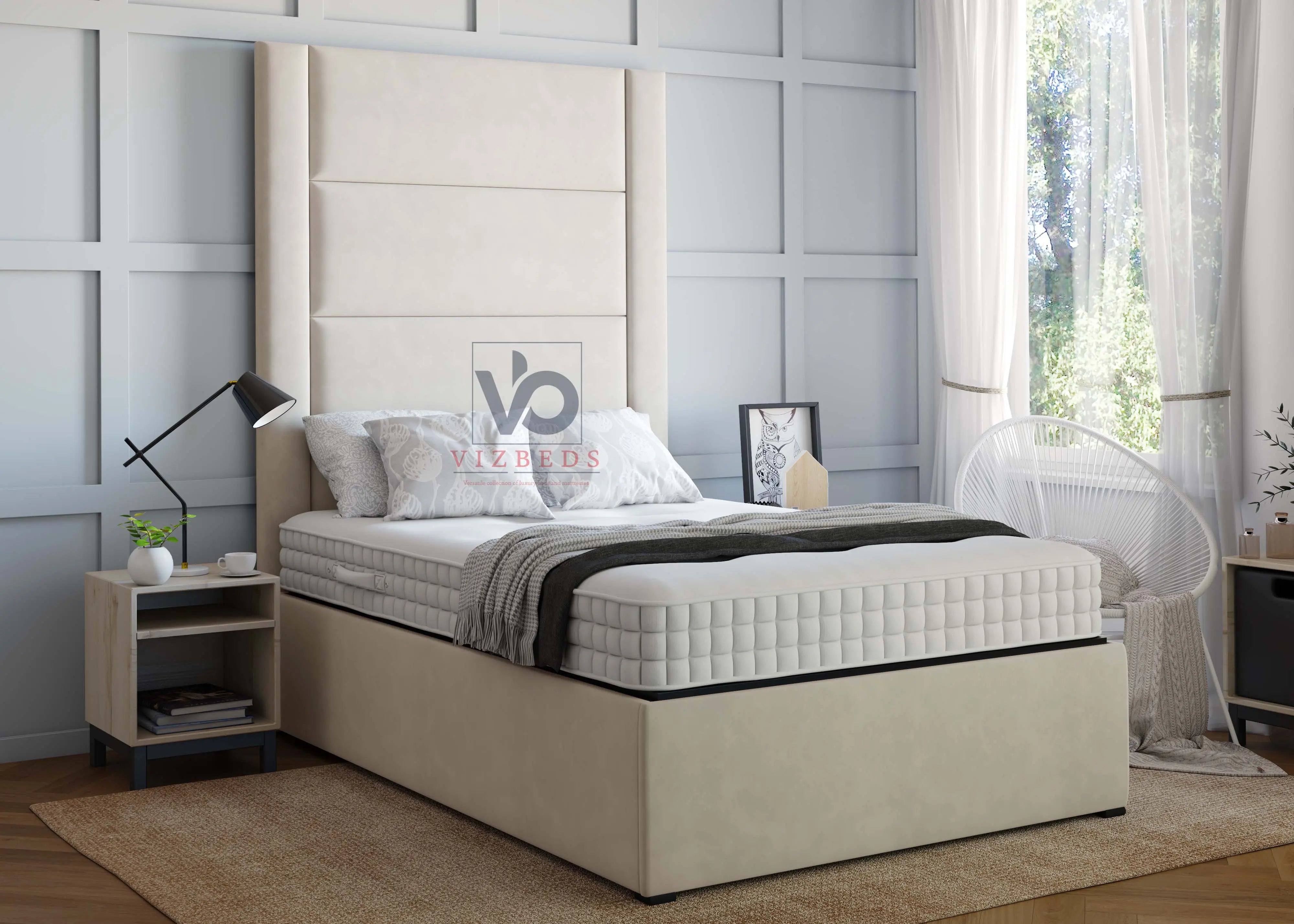 Simple Luxury Vizbeds Luxury Bed With Extended Headboard
