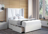 Moraine Winged Divan Bed With Headboard