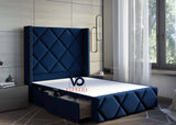 Enfield Divan Bed Set With Luxury Headboard Vizbeds
