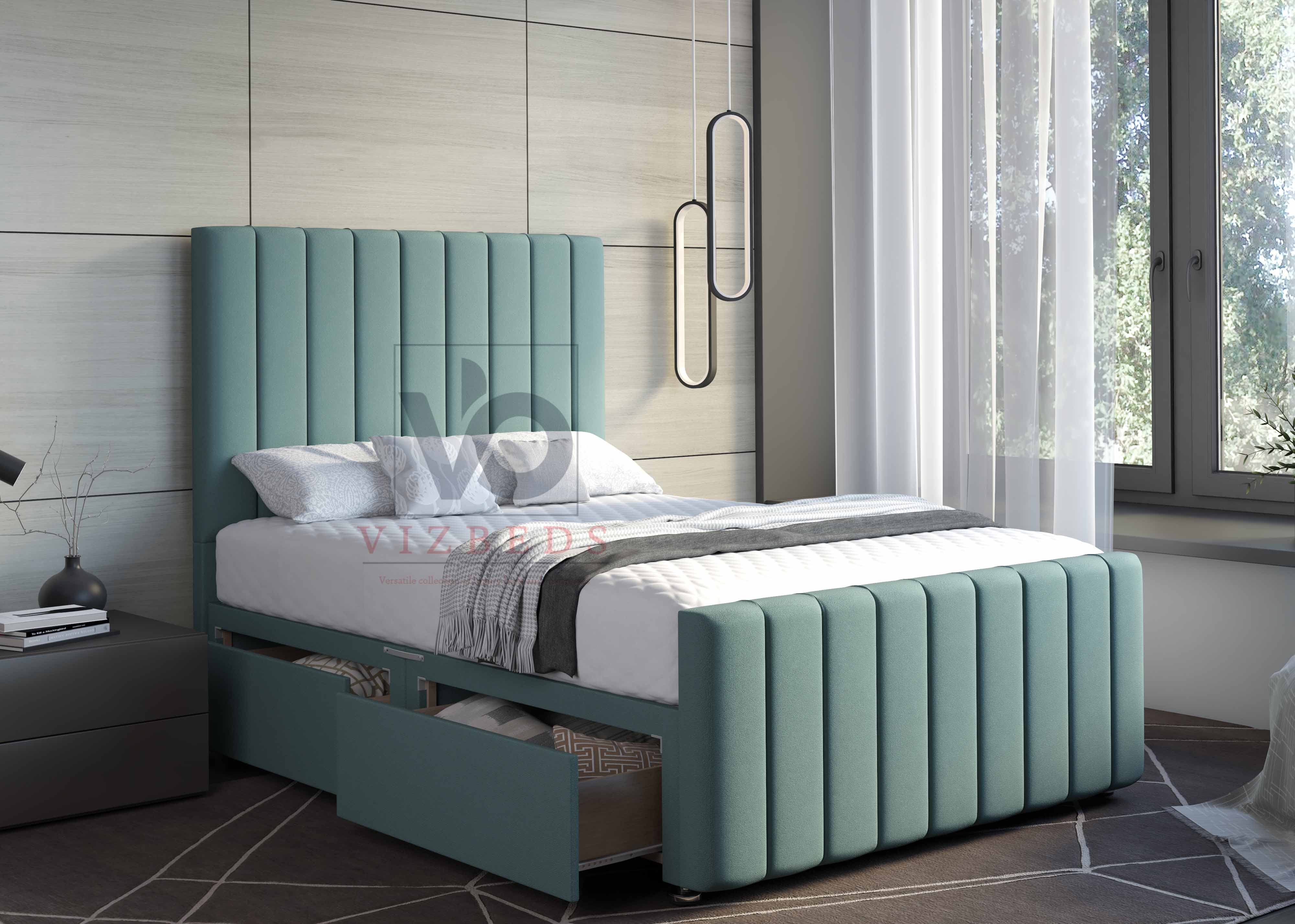 The Verona Divan Bed Set With Headboard Vizbeds
