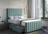 05- Divan Bed With Luxury Tall 54" Floor Standing Headboard