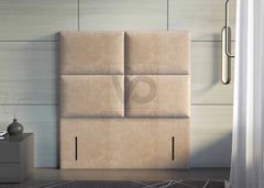 Lilac Designer Divan Bed Set With Luxury Headboard Vizbeds