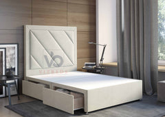 Santor Divan Beds On Sale With Luxury Headboard - Vizbeds