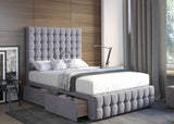 Serenity Designer Divan Bed Set With Luxury Headboard Vizbeds