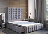 Serenity Designer Divan Bed Set With Luxury Headboard Vizbeds