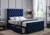Luxury Salvia Divan Bed Set With Headboard
