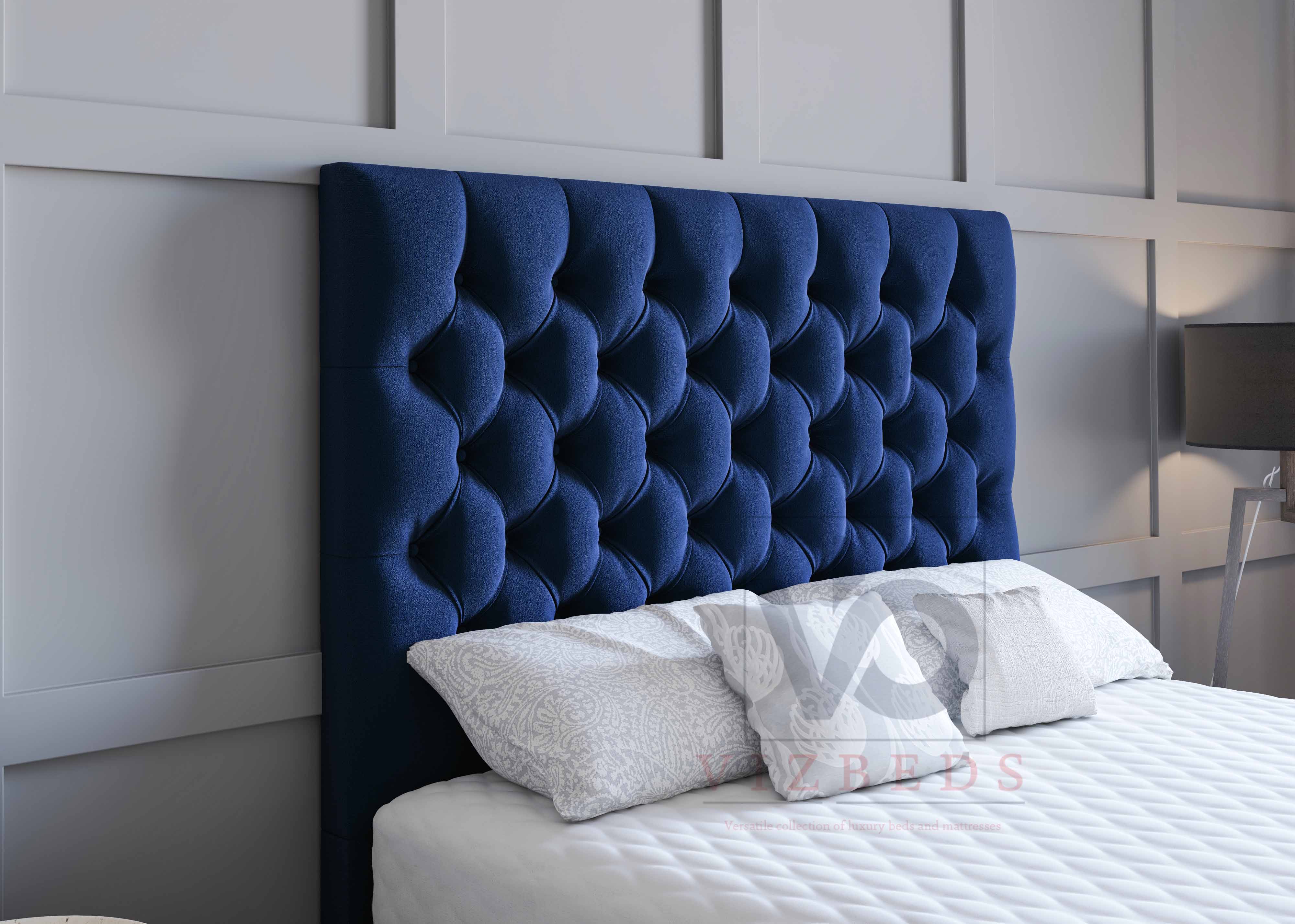 Luxury Salvia Divan Bed Set With Headboard