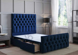 Luxury Salvia Divan Bed Set With Headboard Vizbeds