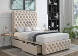 Bexhill Divan Bed Set With Luxury Headboard