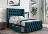 018- Divan Bed With Luxury Tall 54" Floor Standing Headboard