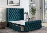 Luxury Olender Divan Bed Set With Luxury Headboard Vizbeds
