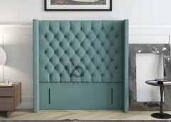 Venice Winged Divan Bed Set With Luxury Headboard Vizbeds