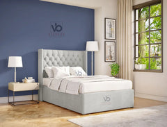 Murphy Upholstered Ottoman Bed Frame Vizbeds