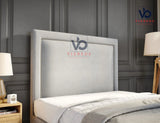 Queens Storage Ottoman Divan Bed With Luxury Headboard Vizbeds