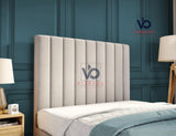 Lucene  Panel Storage Ottoman Divan Bed With Luxury Headboard Vizbeds