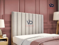 Luxury Lucene  Panel Storage Ottoman Divan Bed With Luxury Headboard Vizbeds