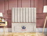 Luxury Lucene  Panel Storage Ottoman Divan Bed With Luxury Headboard Vizbeds