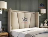 Signia Winged Storage Ottoman Divan Bed With Luxury Headboard