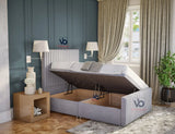 Luxury Alexis Ottoman Storage Divan Bed With Luxury Headboard Vizbeds
