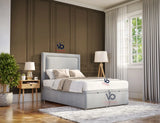 017 Queens Storage Ottoman Bed + Free 54" Luxury Headboard